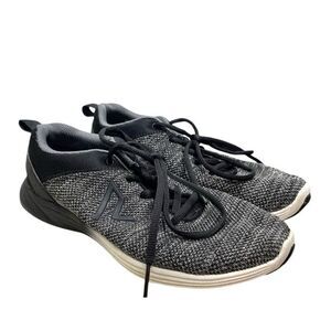 Vionic 335 Adley Womens Black Gray Lace Up Knit‎ Shoes ASR-1437 - Size 7 Comfort